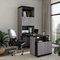 Orion 30W Tall Storage Cabinet with Doors and Fold-Out Desk by Bestar