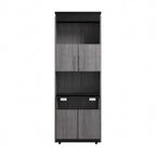 Orion 30W Tall Storage Cabinet with Doors and Fold-Out Desk by Bestar