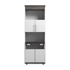 Orion 30W Tall Storage Cabinet with Doors and Fold-Out Desk by Bestar