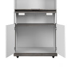 Orion 30W Tall Storage Cabinet with Doors and Fold-Out Desk by Bestar