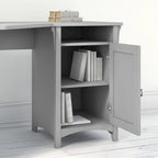 Salinas 55W Corner Desk with Lateral File Cabinet and 5 Shelf Bookcase
