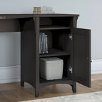 Salinas 55W Corner Desk with Lateral File Cabinet and 5 Shelf Bookcase