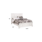 Homestyles Naples Letto matrimoniale in legno bianco sporco
