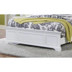 Homestyles Naples Letto matrimoniale in legno bianco sporco