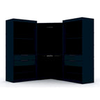 Set da 3 Mulberry Open 3 Sezionali Moderni da Angolo con 4 Cassetti