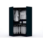 Set da 3 Mulberry Open 3 Sezionali Moderni da Angolo con 4 Cassetti