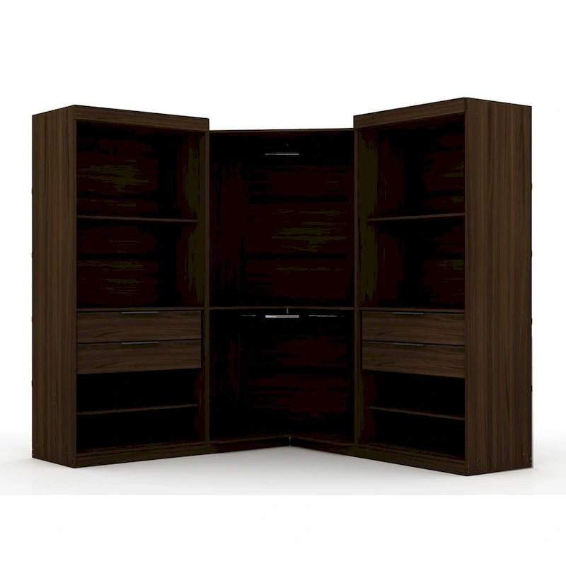Set da 3 Mulberry Open 3 Sezionali Moderni da Angolo con 4 Cassetti