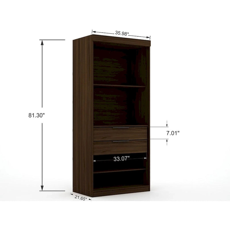 Set da 3 Mulberry Open 3 Sezionali Moderni da Angolo con 4 Cassetti