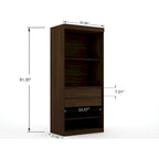 Set da 3 Mulberry Open 3 Sezionali Moderni da Angolo con 4 Cassetti