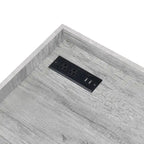 Scrivania per Computer in Acciaio Jaxon Industrial da 63 pollici con Porte USB di Furniture of America