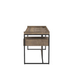 Scrivania per Computer in Acciaio Jaxon Industrial da 63 pollici con Porte USB di Furniture of America