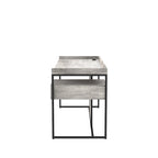 Scrivania per Computer in Acciaio Jaxon Industrial da 63 pollici con Porte USB di Furniture of America