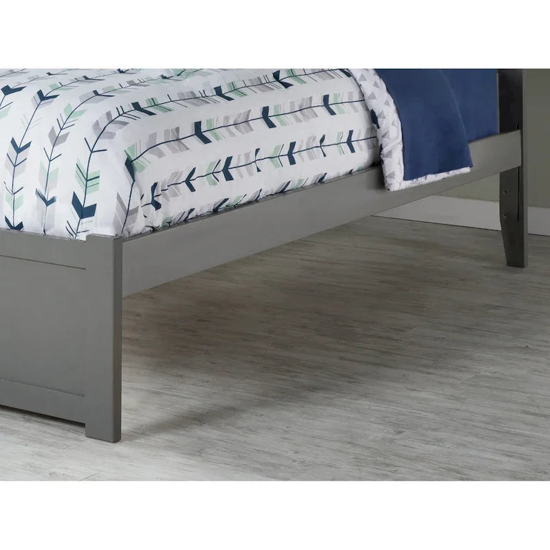 Letto matrimoniale Orlando King Size con 2 cassetti, grigio