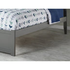 Letto matrimoniale Orlando King Size con 2 cassetti, grigio