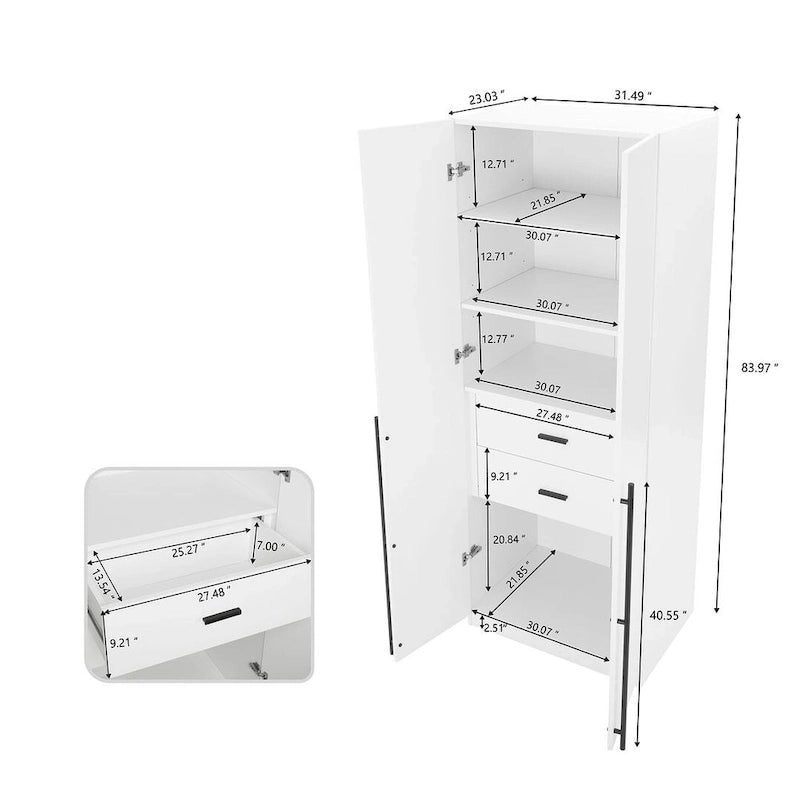 Armadio a Parete Moderno Lee 1.0 Indipendente Manhattan Comfort