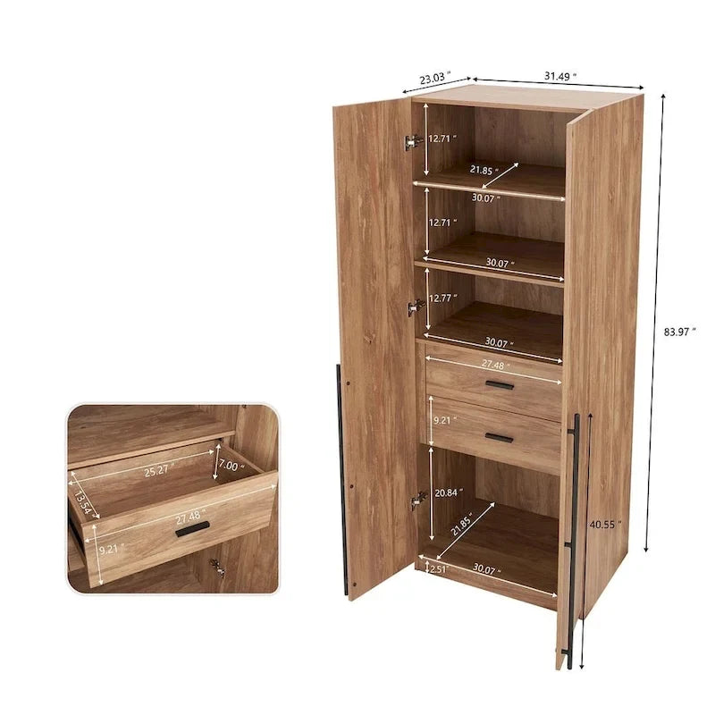 Armadio a Parete Moderno Lee 1.0 Indipendente Manhattan Comfort