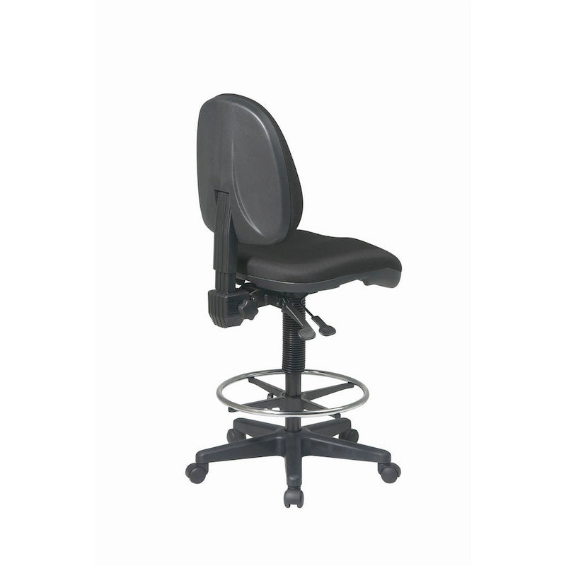 Sedia da disegno ergonomica con ruote a doppio battistrada per moquette