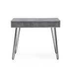 Scrivania da ufficio Laurel Grey Mid-century Modern con 2 cassetti