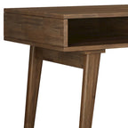 WYNDENHALL Wright SOLID WOOD Contemporary 60 inch Wide Desk with drawers in Rustic Natural Aged Brown