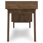 WYNDENHALL Wright SOLID WOOD Contemporary 60 inch Wide Desk with drawers in Rustic Natural Aged Brown