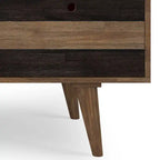 WYNDENHALL Wright SOLID WOOD Contemporary 60 inch Wide Desk with drawers in Rustic Natural Aged Brown