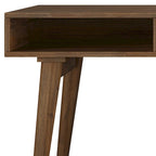 WYNDENHALL Wright SOLID WOOD Contemporary 60 inch Wide Desk with drawers in Rustic Natural Aged Brown