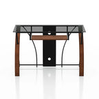 Falt Modern Grey-Tint 47-inch Glass Computer Desk by Furniture of America