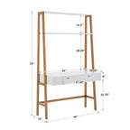 Lyvia 46 Wide Leaning/Ladder Desk by iNSPIRE Q Modern