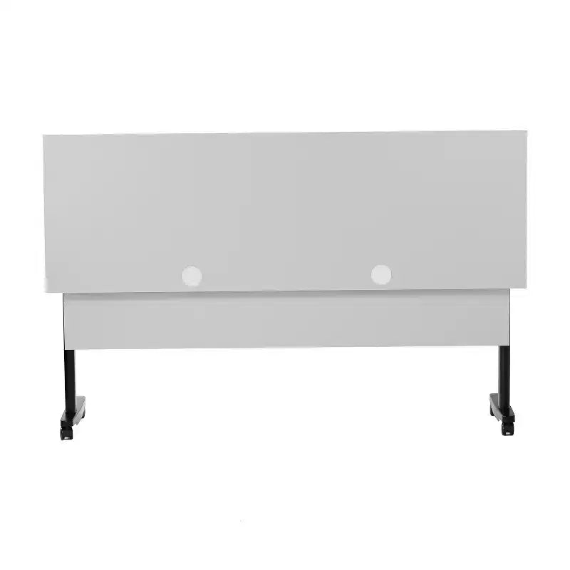 Flash Furniture Palmer Commercial Grade Heavy-Duty Nesting Flip Training Table with T-Legs, Modesty Panel, Tabletop, and Frame