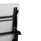 Flash Furniture Palmer Commercial Grade Heavy-Duty Nesting Flip Training Table with T-Legs, Modesty Panel, Tabletop, and Frame