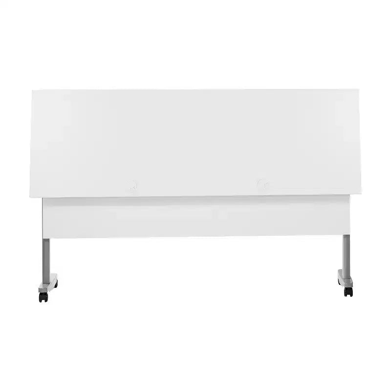 Flash Furniture Palmer Commercial Grade Heavy-Duty Nesting Flip Training Table with T-Legs, Modesty Panel, Tabletop, and Frame
