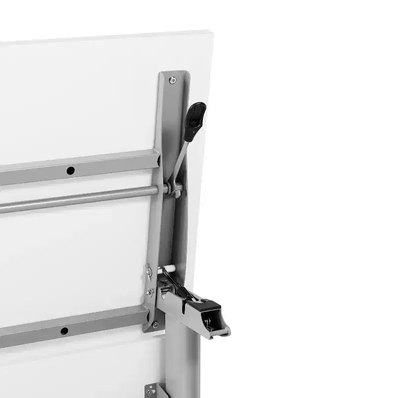 Flash Furniture Palmer Commercial Grade Heavy-Duty Nesting Flip Training Table with T-Legs, Modesty Panel, Tabletop, and Frame