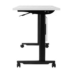 Flash Furniture Palmer Commercial Grade Heavy-Duty Nesting Flip Training Table with T-Legs, Modesty Panel, Tabletop, and Frame