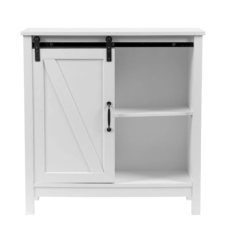 Mobile contenitore da bagno in legno MDF bianco stile rustico