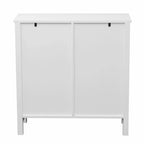 Mobile contenitore da bagno in legno MDF bianco stile rustico