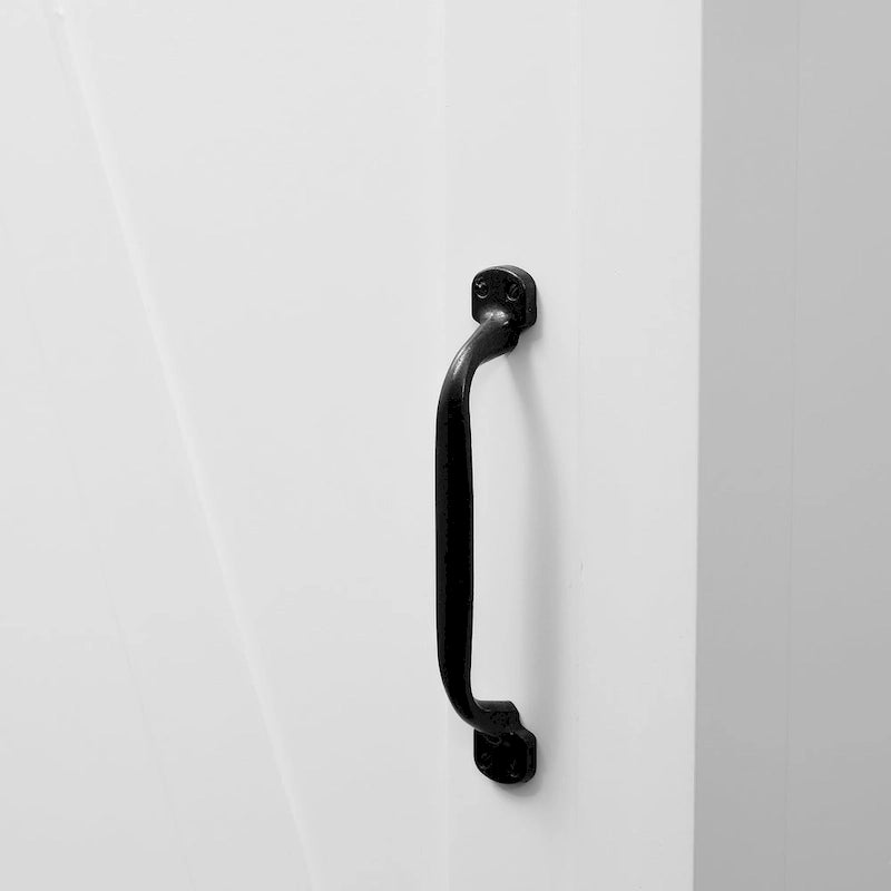 Mobile contenitore da bagno in legno MDF bianco stile rustico