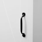 Mobile contenitore da bagno in legno MDF bianco stile rustico