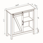 Mobile contenitore da bagno in legno MDF bianco stile rustico