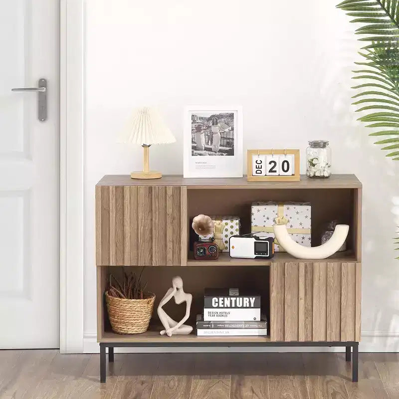 Tavolo d'ingresso, Mobile credenza moderno stile rustico, Tavolo consolle dietro il divano