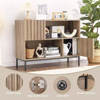 Tavolo d'ingresso, Mobile credenza moderno stile rustico, Tavolo consolle dietro il divano
