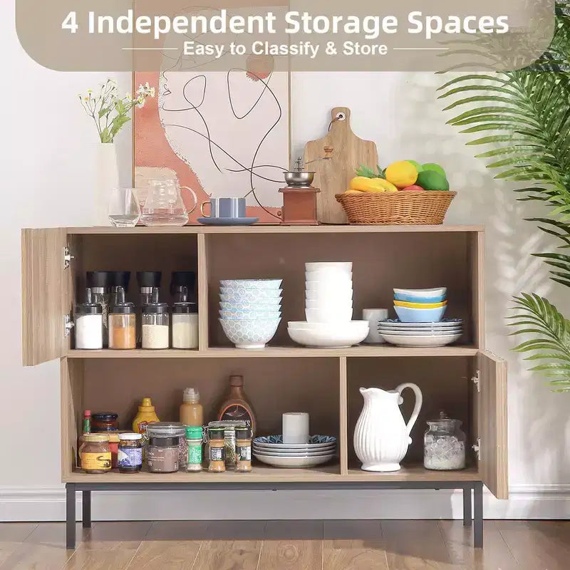 Tavolo d'ingresso, Mobile credenza moderno stile rustico, Tavolo consolle dietro il divano