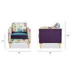 Jennifer Taylor Home Mamba 28 Patchwork Accent Chair