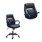 Upholstered Office Chair with Padded Armrests