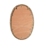 bali & pari Elwyn Modern Bohemian Metal and Natural Brown Seagrass Accent Wall Mirror