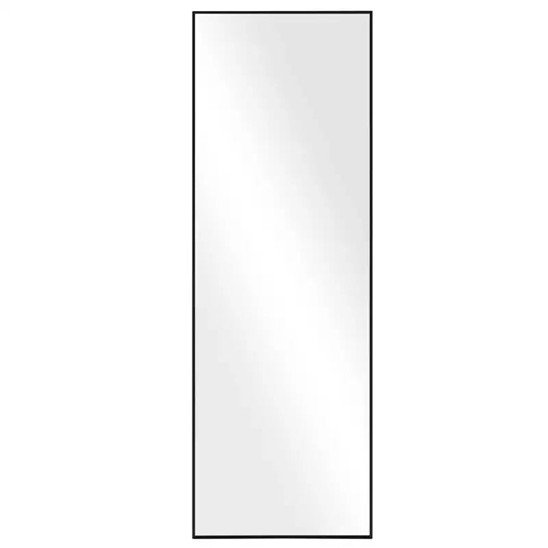 WallBeyond 64x21 Square Aluminum Leaner Mirror with Kickstand