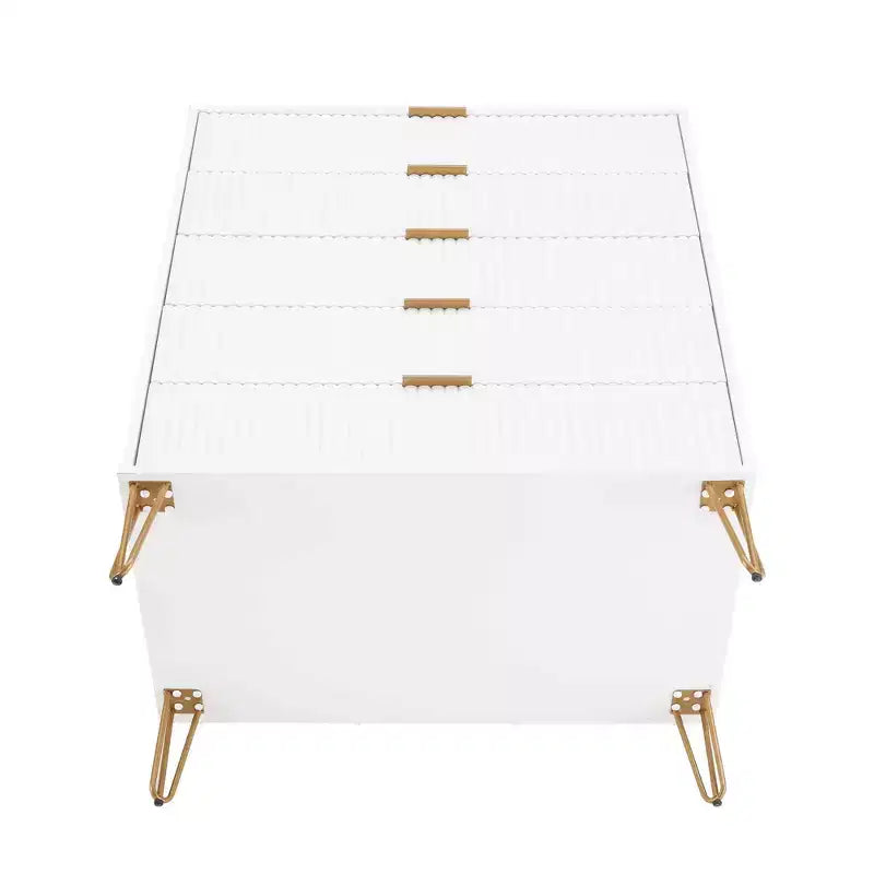 Manhattan Comfort Dumbo 2pc Modern 5 Drawer Dresser and 3 Drawer Dresser Set