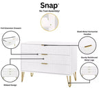 Manhattan Comfort Dumbo 2pc Modern 5 Drawer Dresser and 3 Drawer Dresser Set