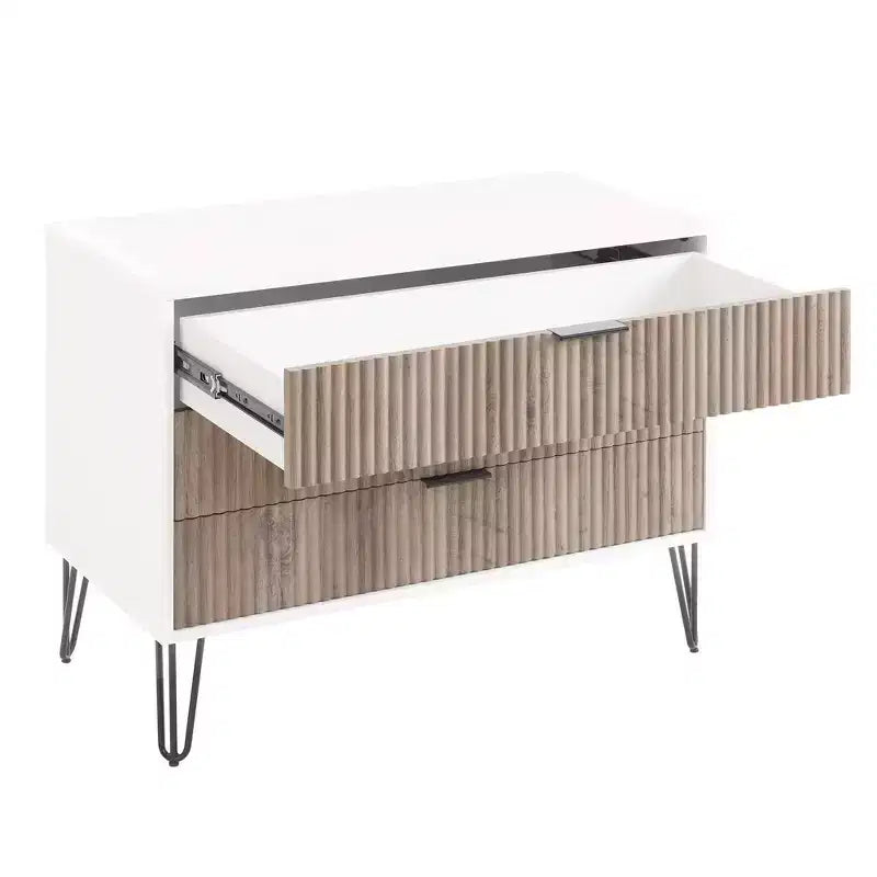 Manhattan Comfort Dumbo 2pc Modern 5 Drawer Dresser and 3 Drawer Dresser Set