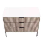 Manhattan Comfort Dumbo 2pc Modern 5 Drawer Dresser and 3 Drawer Dresser Set