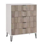 Manhattan Comfort Dumbo 2pc Modern 5 Drawer Dresser and 3 Drawer Dresser Set